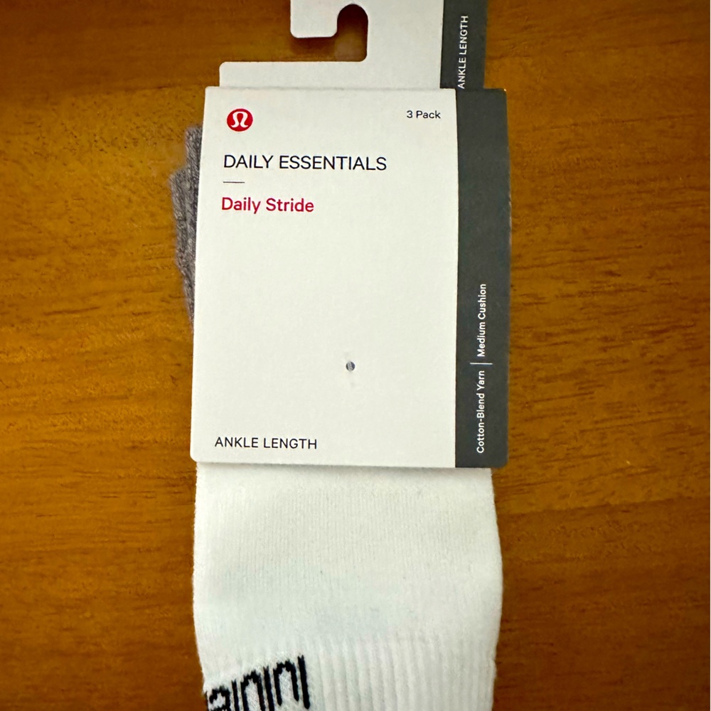 Lululemon daily essentials socks. Brand new.